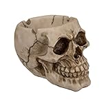 Out of the blue 78/5723 Polyresin-Aschenbecher, Totenkopf, circa 12 cm