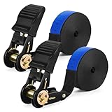IAZZCO Spanngurte mit Ratsche 6M x 25MM - TÜV/GS Zertifiziert mit Ratschengurte mit Nockenschnalle...
