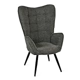MEUBLE COSY Sessel Relaxsessel Lehnstühle Polstersessel Einzelsofa mit Metallbeine Ohrensessel für...