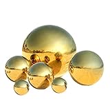 zosenda Edelstahl Beobachtungskugel 6 Stück 50-150 mm Spiegelpolierte Hohle Kugel reflektierende...
