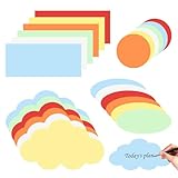 Moderationskarten Set 480 Stück Metaplankarten Set Bunte Moderationskarten Rund Oval und Rechteckig...