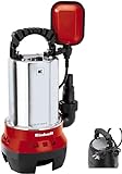 Einhell GC-DP 6315 N Schmutzwasserpumpe (630W, Ø15 mm Fremdkörper, 17.000 L/h Förderleistung,...