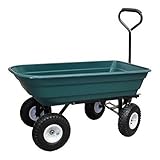 Grafner Gartenwagen mit Kippfunktion, belastbar bis 300 kg, mit 75 Liter Kunststoffwanne und...