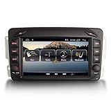 GONFEN Android 13 GPS DAB+ Autoradio Für Mercedes C/CLK/G/A Klasse W203 W463 Viano Vito mit Navi...