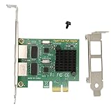 PCI E NIC-Netzwerkkarte, PC-Chipsatz PCIE X1 Ethernet LAN-Adapter für Win für VMware I PCI-Karte...