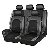 MaKeMoney 9 Stück Auto Sitzbezüge FüR V-W Golf 7 Variant/Golf Variant R R-Line Wagon, Leder...