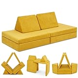 Linodino® Spielsofa | Kindersofa aus Schaumstoff Bausteine - Spielsofa für Kinder & Kuschelecke im...