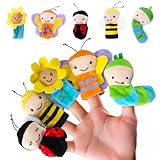 Kleine Tier Fingerpuppe, 5 Stück Familie Fingerpuppen Set, Klein Tier Insekten Fingerpuppe Set,...
