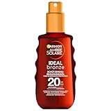 Garnier Sonnenöl mit LSF20, Feuchtigkeitsspendender Sonnenschutz und Bräunungsbeschleuniger, Ambre...