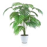 INSANYJ Palme Pflanze Kunstpflanzen Groß, 80cm Hoch 24 Zweige Kunstpflanze Splitphilo im Topf...