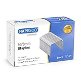 Rapesco 0750 53/8mm verzinkte Tackerklammern, 5.000 Stück