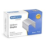 Rapesco 0750 53/8mm verzinkte Tackerklammern, 5000 Stück