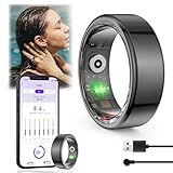 WIOONI Smart Ring Herren Damen, Fitness Ring Tracker Gesundheitsring mit Herzfrequenz, SpO2,...