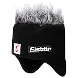 Eisbär Cocker Skipool Fleece Mütze Beanie Skimütze Wintermütze (One Size - schwarz)