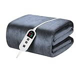 Elytsemoh heizdecke mit abschaltautomatik mit 10 Heizstufen, bis zu 9 Stunden Auto-Off-Timer,...