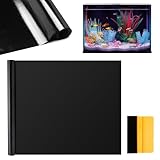 ZMDMAH Statisch Haftender Aquariumhintergrund, 40 x 200 CM Aquarium Folie Rückwand, PVC...