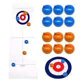 HVIHWI Curling Table-Top Spiel-Set, Bowling auf EIS Tischspiel, Shuffleboard Tabelletop Spiele...