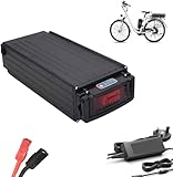 Dbtxwd 48-V-Heckträger-E-Bike-Akku – 48 V 12 Ah 15 Ah 17,5 Ah 20 Ah Gepäckträger-Akku für...