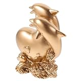 DIYEAH Delfin Figurine Resin Skulptur Sea Animal Deko Garten Wohnraum Büro Tischdekoration...