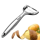 Kartoffelschäler aus Edelstahl - Obst- und Gemüseschäler, Y-förmiges Werkzeug,...