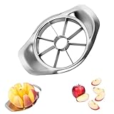 shwcbf Edelstahl Apfelteiler, Apfelspaltenschneider, Apfelzerteiler, Zerschneiden...
