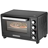 Steinborg® 35 Liter Mini Backofen mit Umluft & Drehspieß Krümelblech Ober- und Unterhitze 1.600...