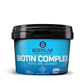 Bodylab24 Biotin Complex 120 Tablette, optimale Kombination aus dem B-Vitamin Biotin und den...