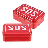 Didiseaon Notfall Organizer aus Metall 2 Stück Multifunktionale Überlebensbox mit Schloss...