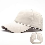 Ruyosn Basecap Damen Cap Zopf High Ponytail Cap Damen Pferdeschwanz Cap Damen Sommer Damen Kappe...