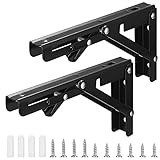 Klappkonsole Schwerlast, 2 Stück Edelstahl Scharniere Klappbar, Klapptisch Wand, Winkel...