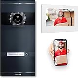 Metzler VDM10 2.0 Video Sprechanlage Komplett Set - mit austauschbarem Namensschild - LAN/POE -...