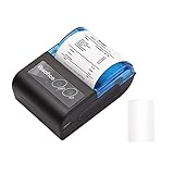 Sunydog Thermodrucker Bondrucker, Tragbarer BT Thermodrucker 2 Zoll Kabelloser...