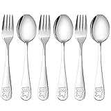 Simpls Edelstahl Kindersicherheitsbesteck Kinder und Set Kleinkind Utensilien Metallbesteck Set