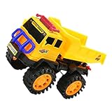 FIXOSHEE Baufahrzeug Muldenkipper Mittlere Kunststoff Kippmulde Kipplast Kipplaster für Baustelle...