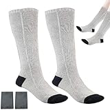 Beheizte Socken, wiederaufladbar, beheizte Wintersocken – Wärmesocken für kaltes Wetter, warme...