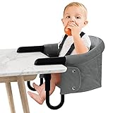 Herrselsam Baby Tischsitz Portable Faltbar Hochstuhl Sitzerhöhung mit Transportbeutel, Babystuhl...