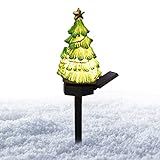 Solar-Landschaftslichter für Weihnachten, Weihnachten, Gartenleuchten, warmes LED-Licht, mit...