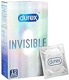 Durex Invisible Kondome – Kondome extra dünn für intensives Empfinden beim gemeinsamen...