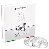 COVERbasics Silberhütchen Stillen (SilverCups) Stillhütchen aus Silber zum Schutz empfindlicher...