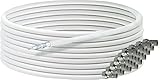SCHWAIGER -9598- Koaxial-Kabel 50m 135dB / HDTV Antennen-Kabel/Sat-Kabel 75 Ohm/TV-Kabel / 5-Fach...