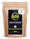 Biotiva Jasmintee Bio 100g - Top China Qualität - Spitzenpreis - Dunkelgrünes Blatt, stark...
