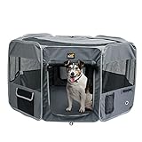 Toozey Welpenauslauf - Hundestall Hundelaufstall Hundekiste Katzentransporter - Welpenstall für...