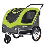 Doggyhut Original Large Fahrradanhänger & Hundebuggy 2 in 1 für Hunden bis 35kg Hundeanhänger...