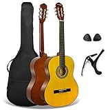3rd Avenue XF 4/4 Flamencogitarren-Starterset in Normalgröße, Konzertgitarre mit Nylonsaiten, mit...