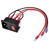 ERYUE U-Typ-Stecker, 10 A, 220 V/110 V, Netzteil, Schalter, Adapter, Steckdosenmodul mit Sicherung...