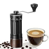 Mini Manuelle Kaffeemühle mit 40 einstellbaren Stufen, Tragbare Manuelle Handkaffeemühle mit 30g...