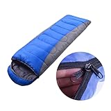 PartyKindom Winterlicher Dicker Outdoor Schlafsack mit Verstellbarer Kapuze und Winddichtem...