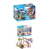 PLAYMOBIL | Promo Pack Bundle | Schatzsuche mit U-Boot & Meerjungfrauen-Schatz mit Delfinen |...