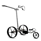 tour made Haicaddy HC5 Edelstahl I Golftrolley Elektrisch I kleinstes Packmaß I 27-36 Loch I...