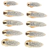 Holibanna 10 Stück Teiliges Vintage Punk Nagelring Robusten Strass krallen Elegante Fingerring...